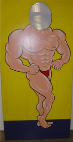 muscle man cut out